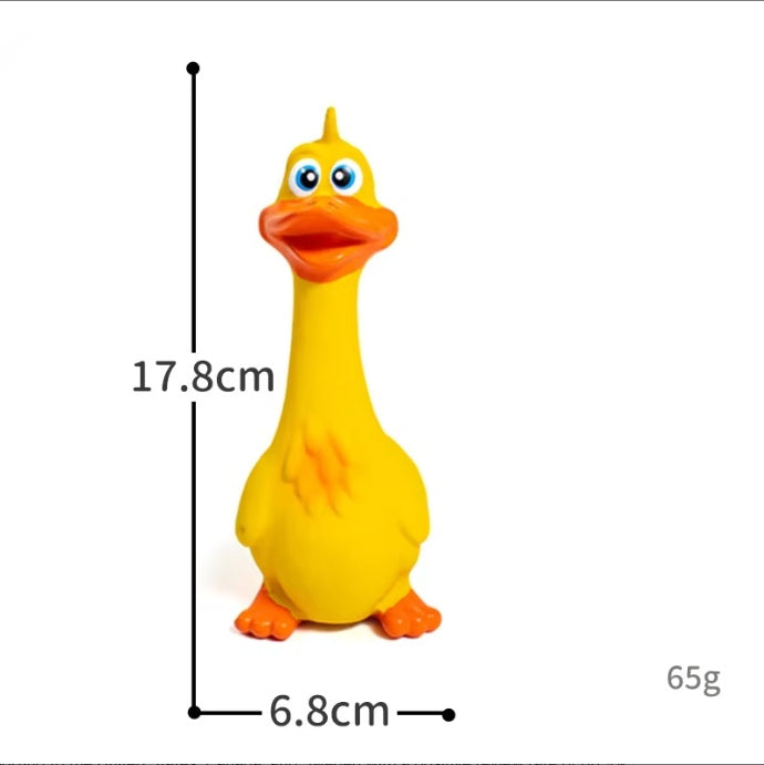 Latex Screaming Duck Squeaky Dog Chew Toy – Interactive Boredom Buster