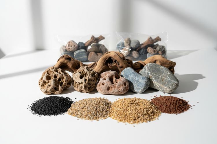 Substrate, Rocks and Hardscape