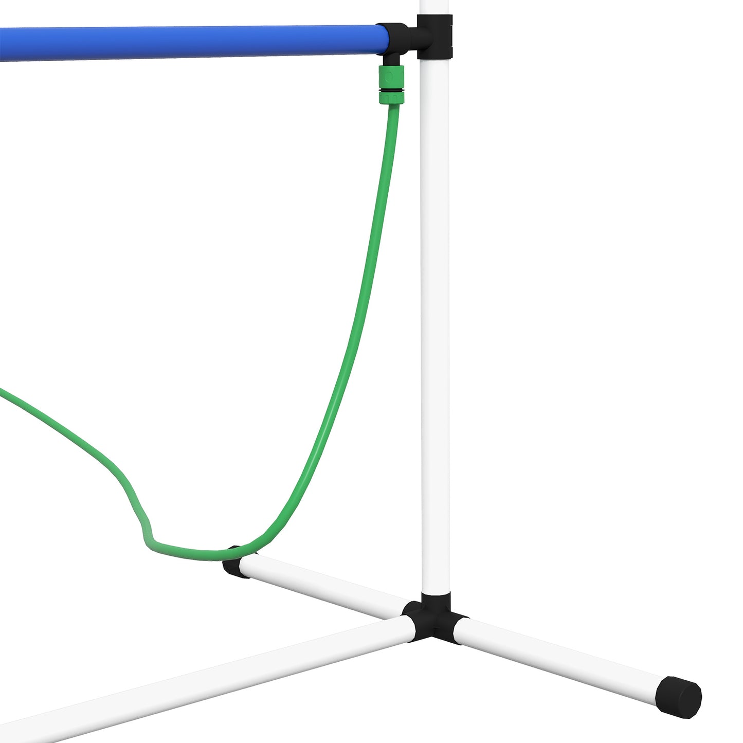 4-Piece Dog Agility Training Hurdle Set with Water Spray Tube