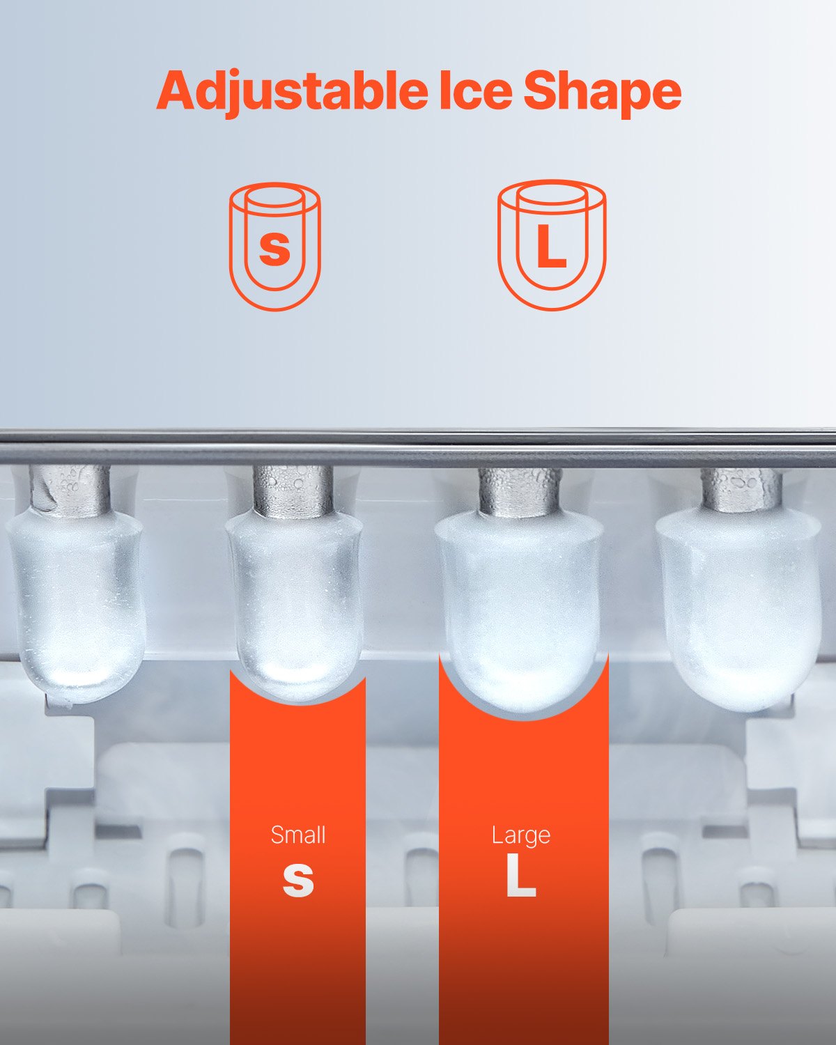 Portable Countertop Ice Maker 33 Lb Per Day Self Cleaning With Scoop Basket