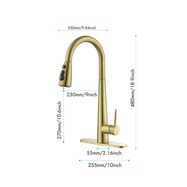 Kitchen Faucet With Pull Down Spray