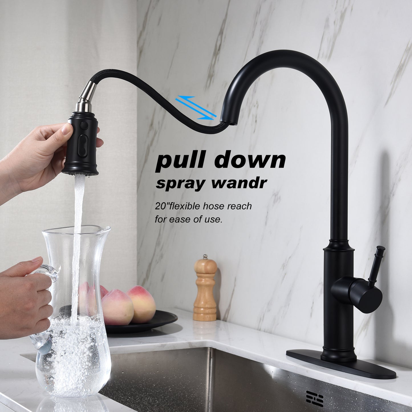 Pull Out Sprinkler Kitchen Faucet
