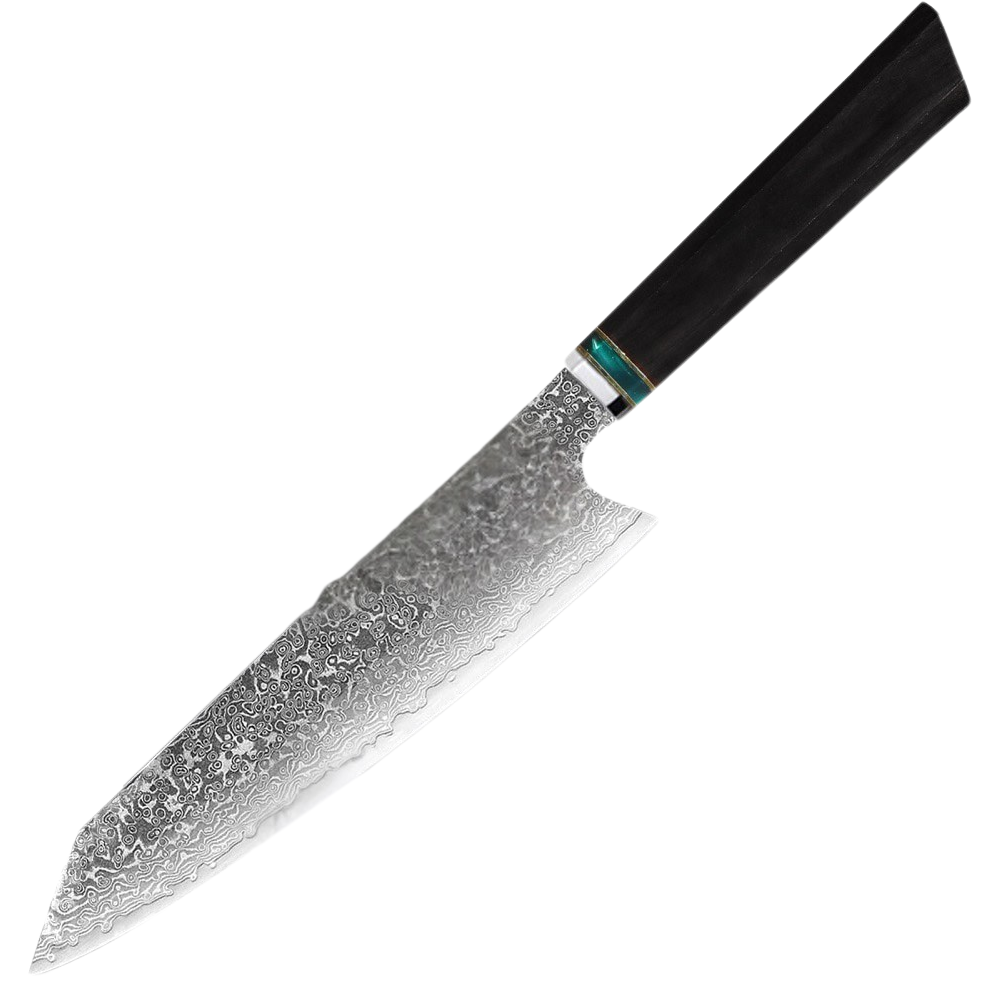 9 Inch Japanese Gyuto Chef Knife With VG - 10 Core And Ebony Handle
