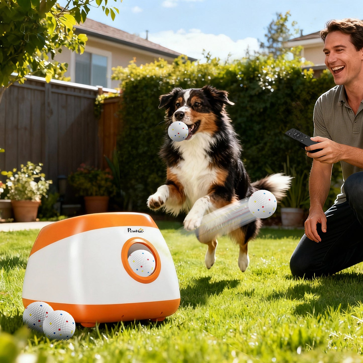 Automatic Dog Ball Launcher with Adjustable Distance for Medium and Large Dogs