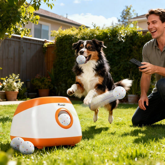 Automatic Dog Ball Launcher with Adjustable Distance for Medium and Large Dogs