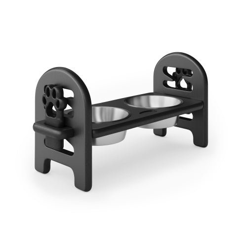 Adjustable Elevated Pet Bowl Stand – Durable Recycled HDPE, Travel Ready