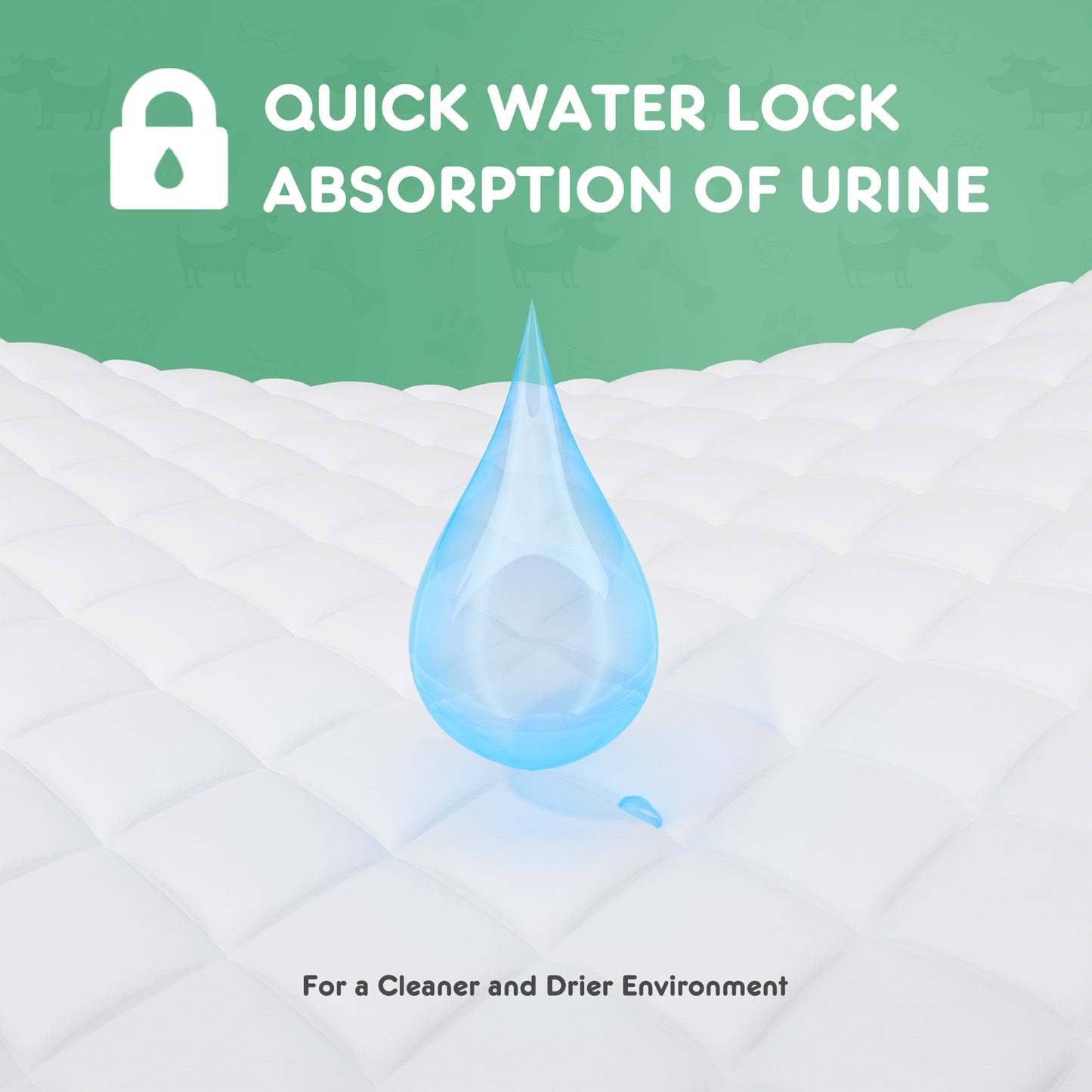 Disposable Puppy Training Pads with Leak-Proof Backing and Quick-Dry Absorption