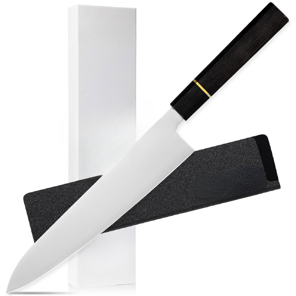 9 Inch Japanese Gyuto Chef Knife With VG - 10 Core And Ebony Handle