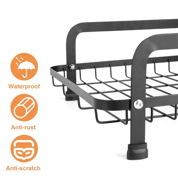 2 Tier Dish Drying Rack With Drainboard