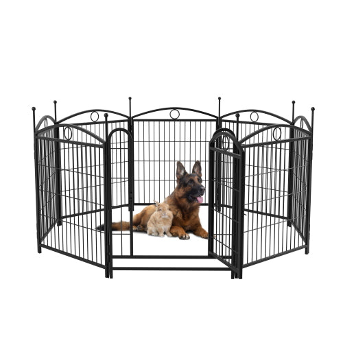 32 Inch 8 Panel Heavy Duty Metal Dog Playpen with Door