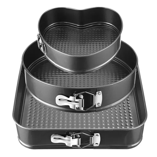 3 Piece Non Stick Springform Cake Pan Set