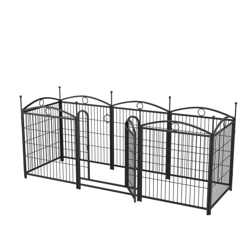 32 Inch 8 Panel Heavy Duty Metal Dog Playpen with Door