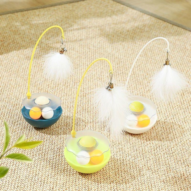 360 Degree Touch Swing Cat Tumbler Toy with Catnip Ball