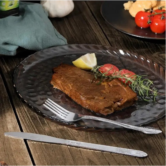 4 Piece Stainless Steel Flatware Set In Silver