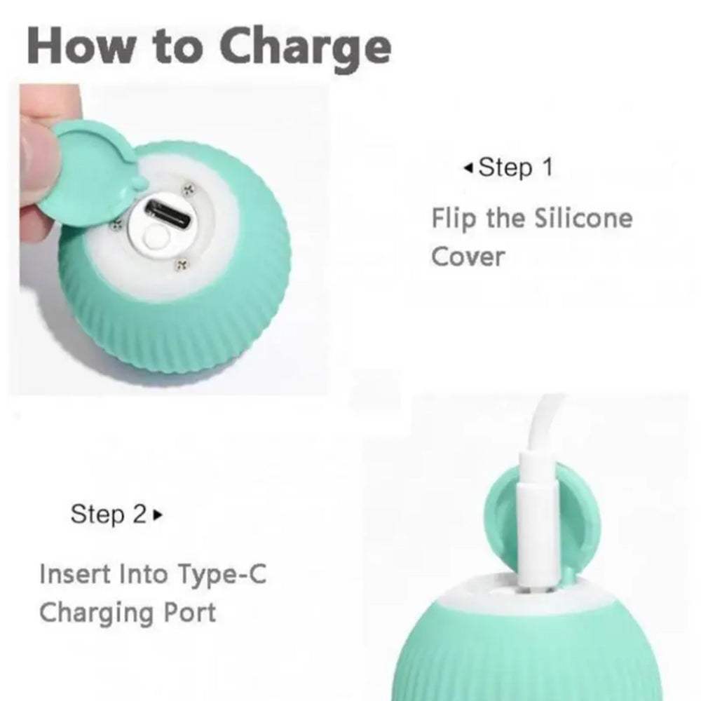 Interactive Motion-Activated Rolling Cat Ball Toy