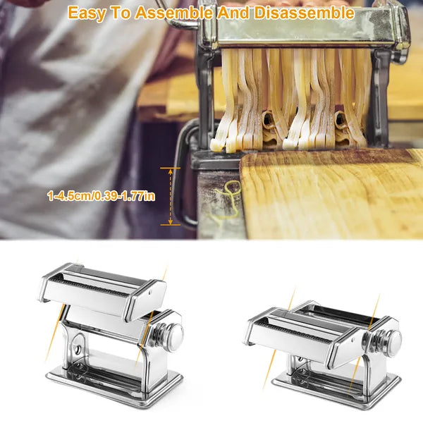 Stainless Steel Pasta Maker Machine With Adjustable Thickness
