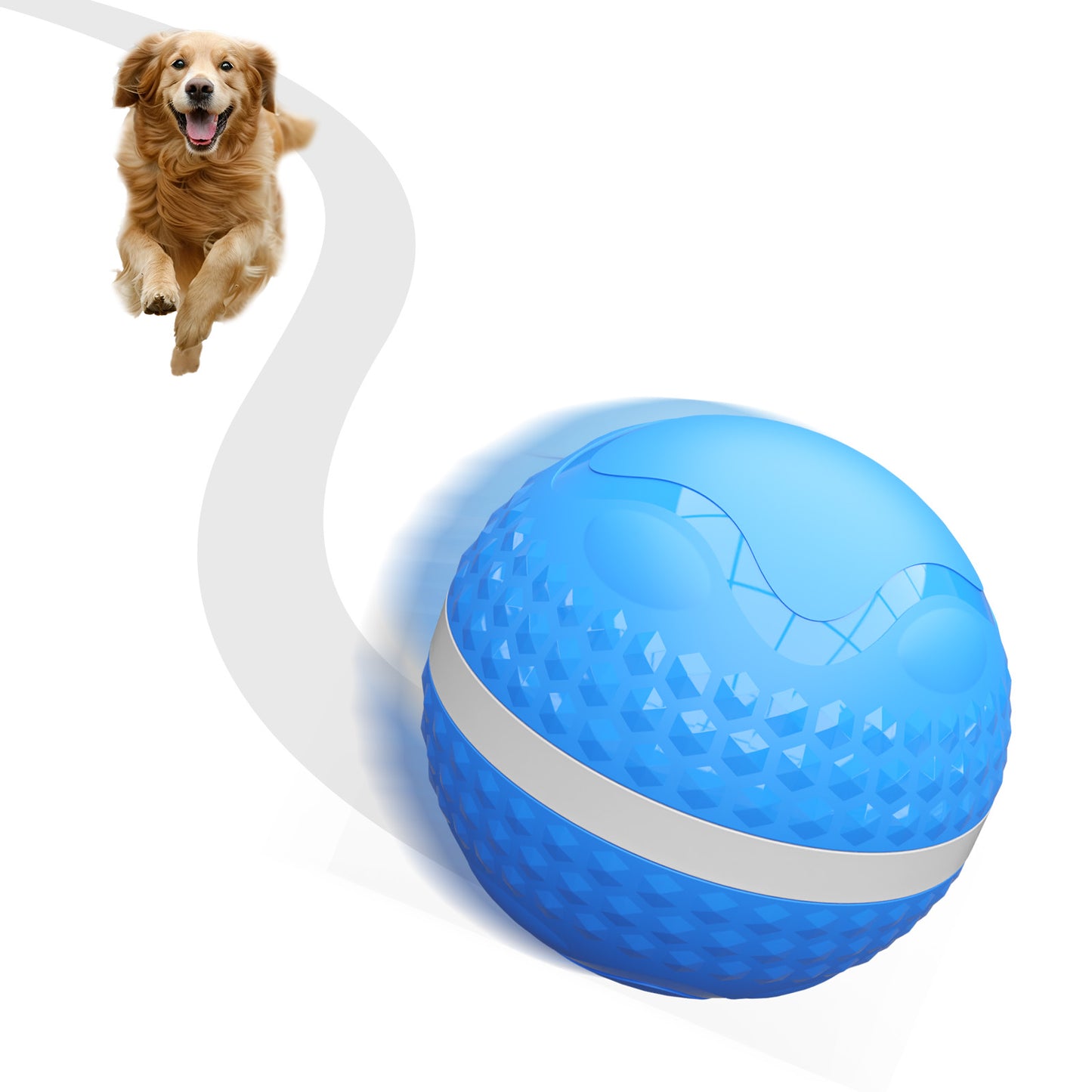 Smart Interactive Motion-Activated Rolling Ball Dog Toy
