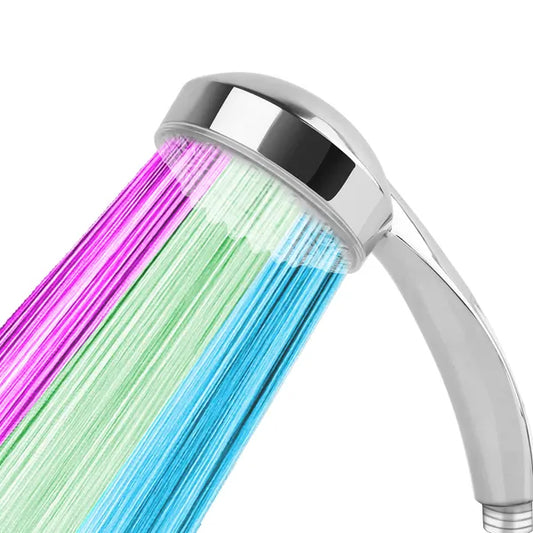 LED Handheld Shower Head With Color Changing Hydropower