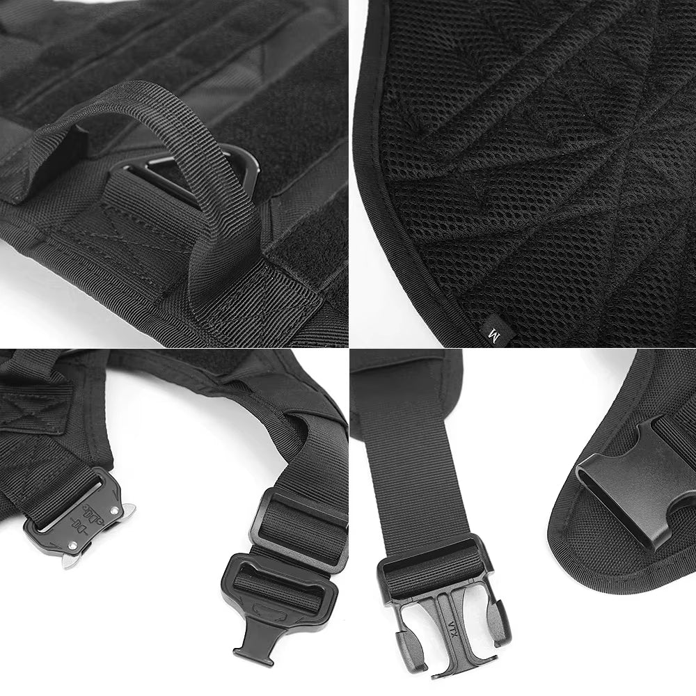 Tactical Nylon Dog Harness with Adjustable Fit