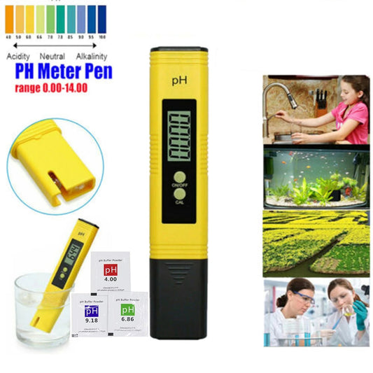 Digital High Precision Ph Meter With Calibration Powders
