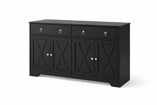 Kitchen Storage Sideboard With Cabinets And Drawers