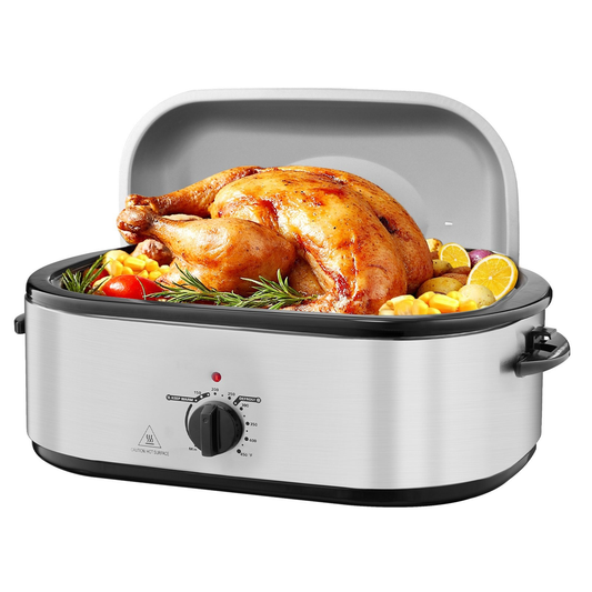 22QT Electric Roaster Oven With Self Basting Lid