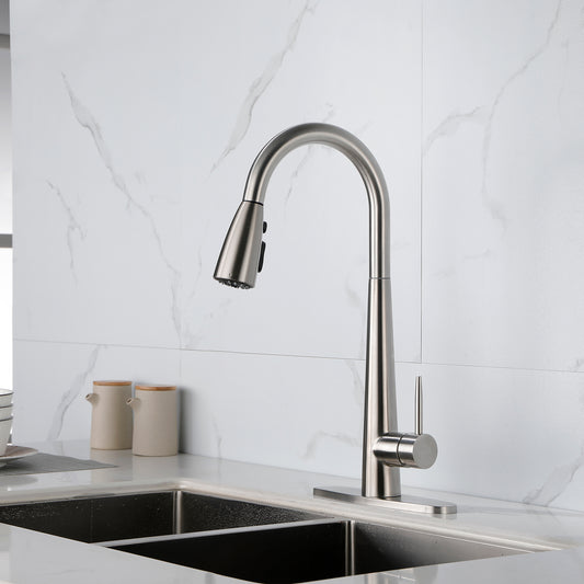 High Curvature Single Handle Kitchen Sink Faucet