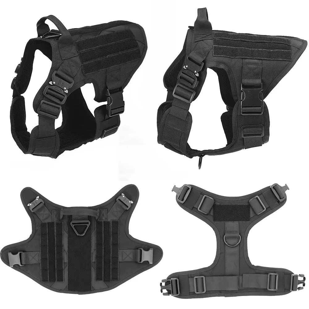 Tactical Nylon Dog Harness with Adjustable Fit