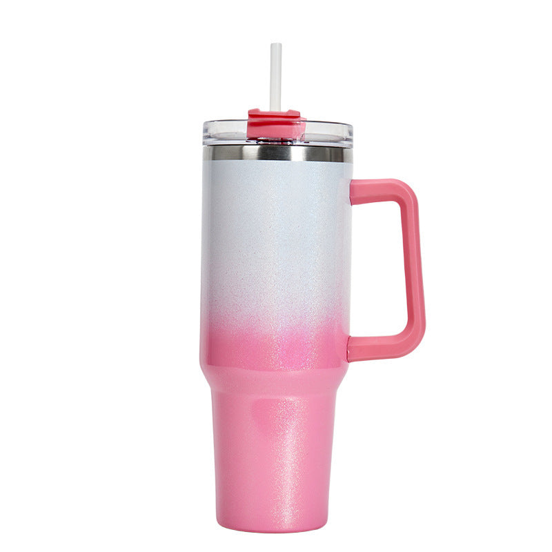 Large Capacity Stainless Steel Vacuum Insulated Tumbler With Handle