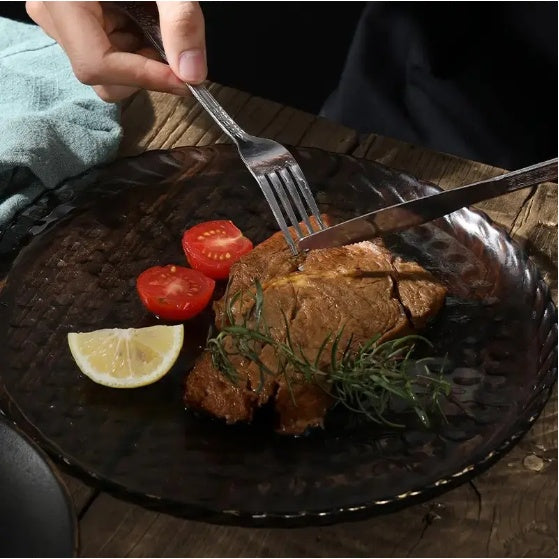 4 Piece Stainless Steel Flatware Set In Silver