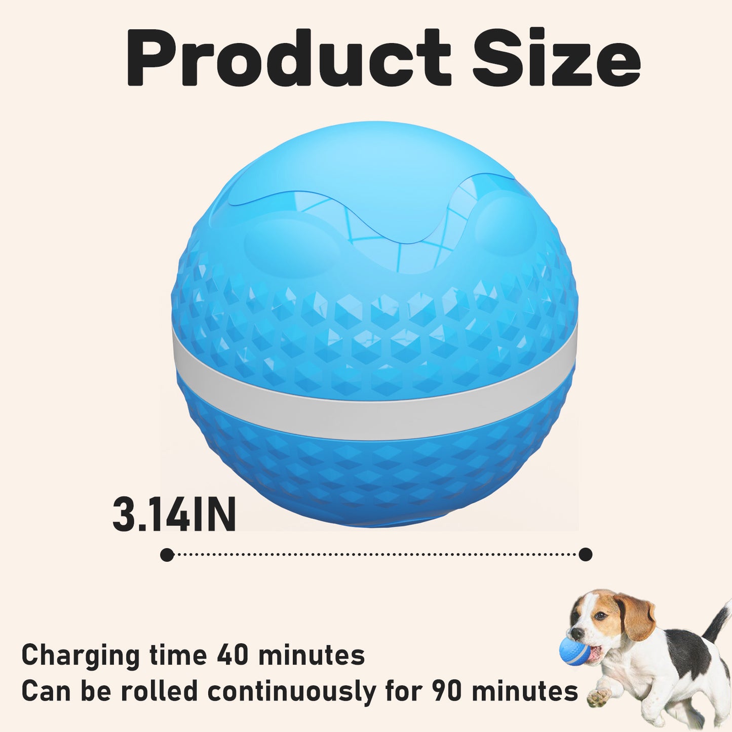 Smart Interactive Motion-Activated Rolling Ball Dog Toy