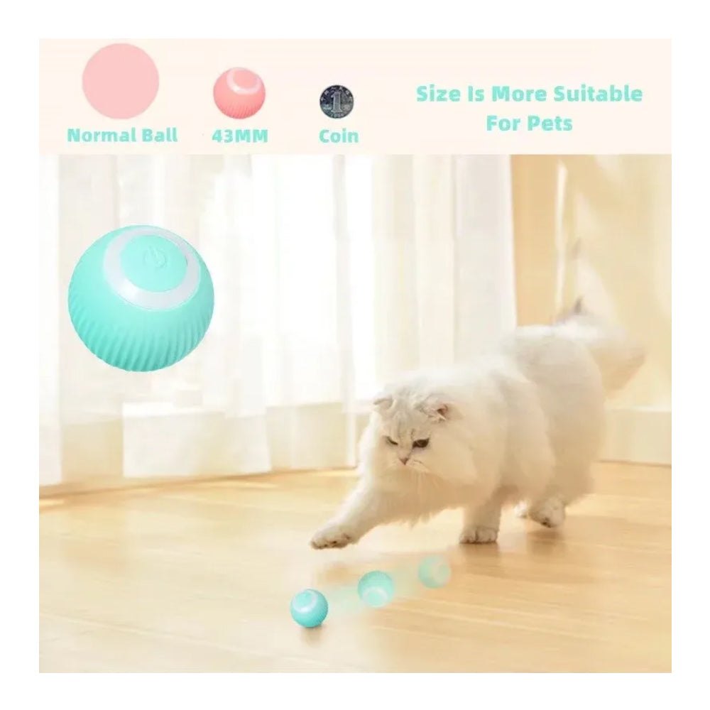 Interactive Motion-Activated Rolling Cat Ball Toy