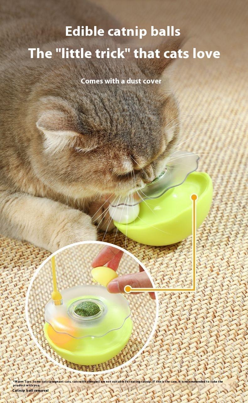 360 Degree Touch Swing Cat Tumbler Toy with Catnip Ball