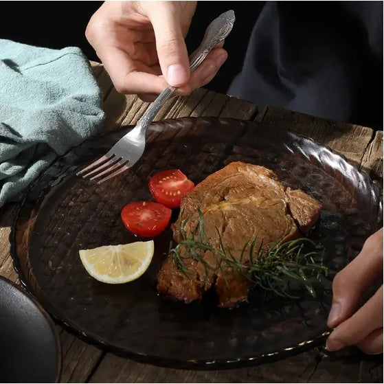 4 Piece Stainless Steel Flatware Set In Silver