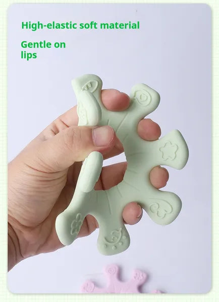 Interactive Silicone Dog Flywheel Frisbee Toy for Fetch and Chewing