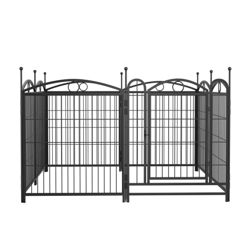 32 Inch 8 Panel Heavy Duty Metal Dog Playpen with Door