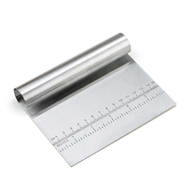 Stainless Steel Pastry Dough Scraper With Measurement Scale