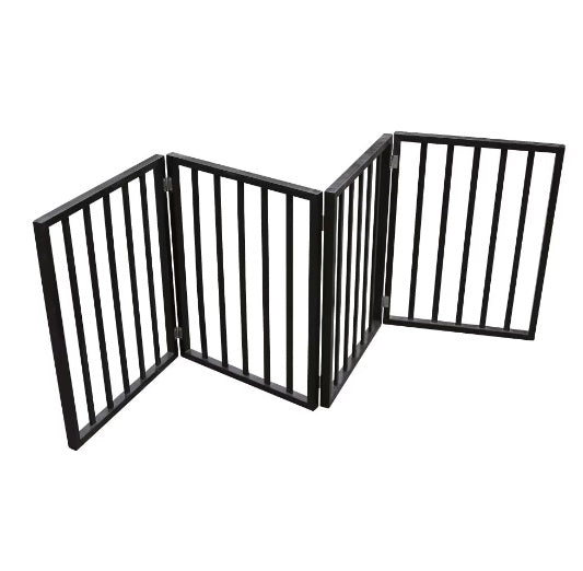 Foldable Freestanding Dog Gate for Doorways