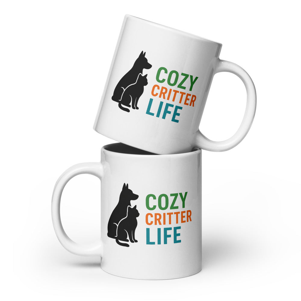 Cozy Critter Life Mug – Bold & Modern Dog & Cat Design