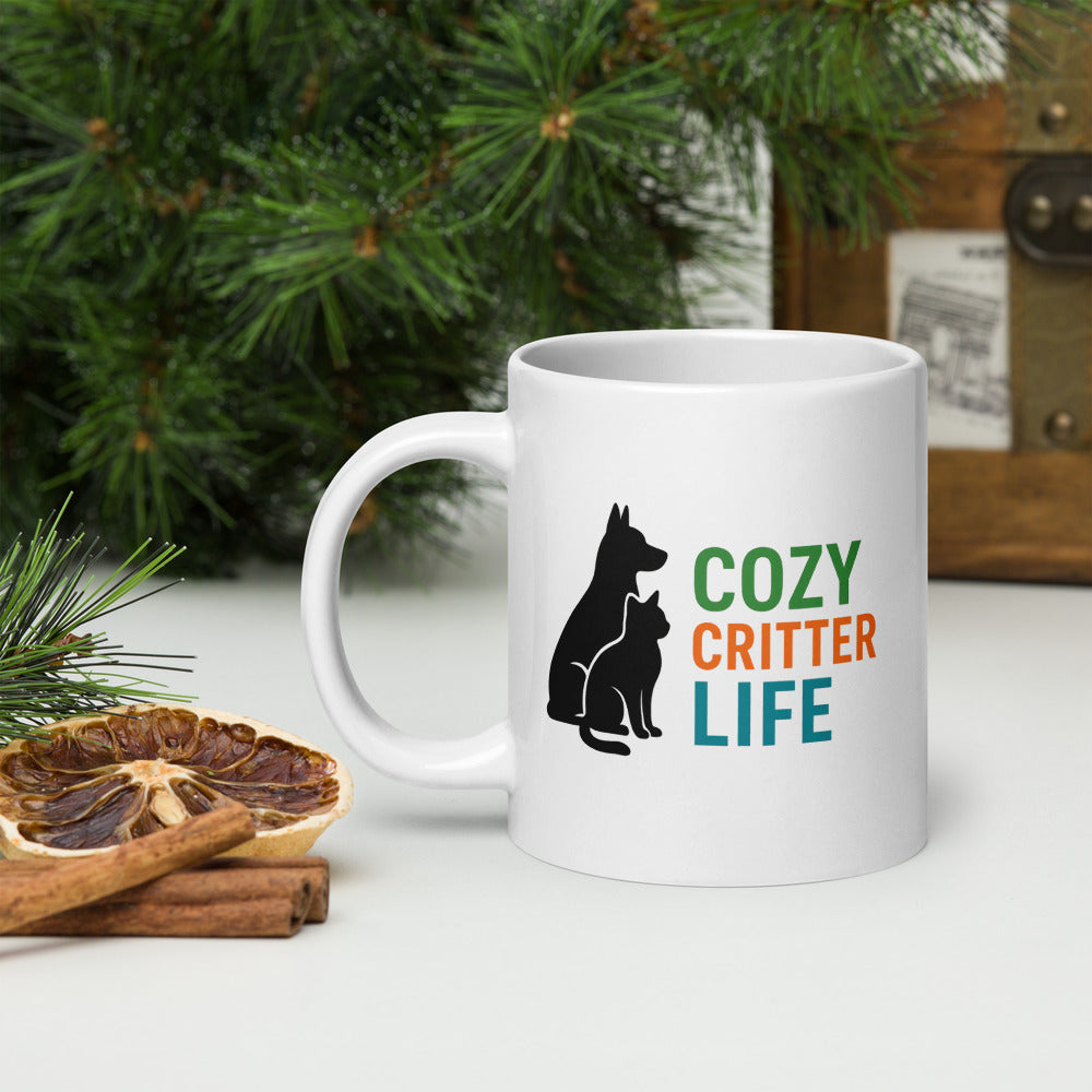 Cozy Critter Life Mug – Bold & Modern Dog & Cat Design