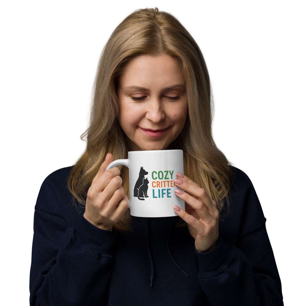Cozy Critter Life Mug – Bold & Modern Dog & Cat Design